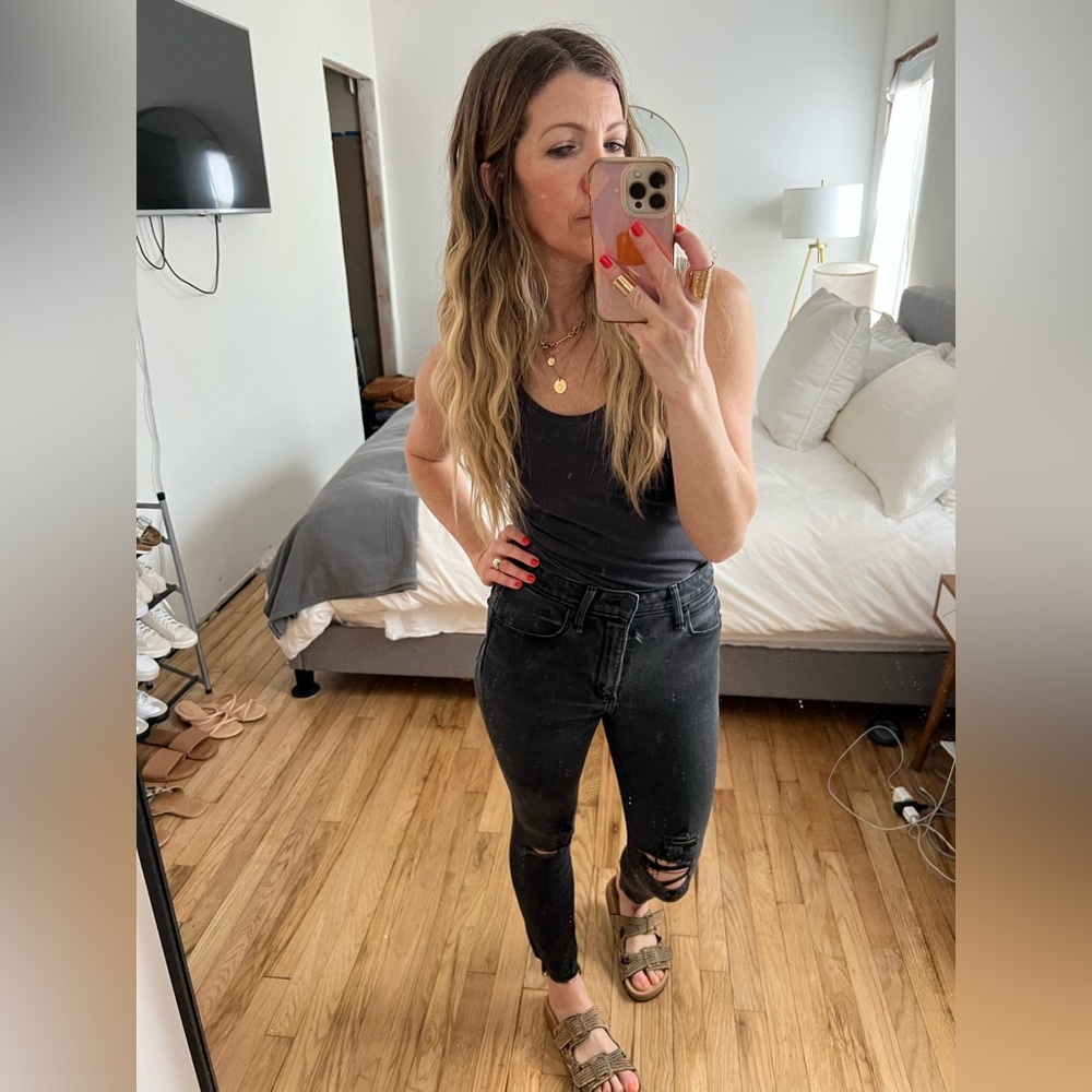 Abercrombie & Fitch High Rise Super Skinny Ankle Jeans curve love